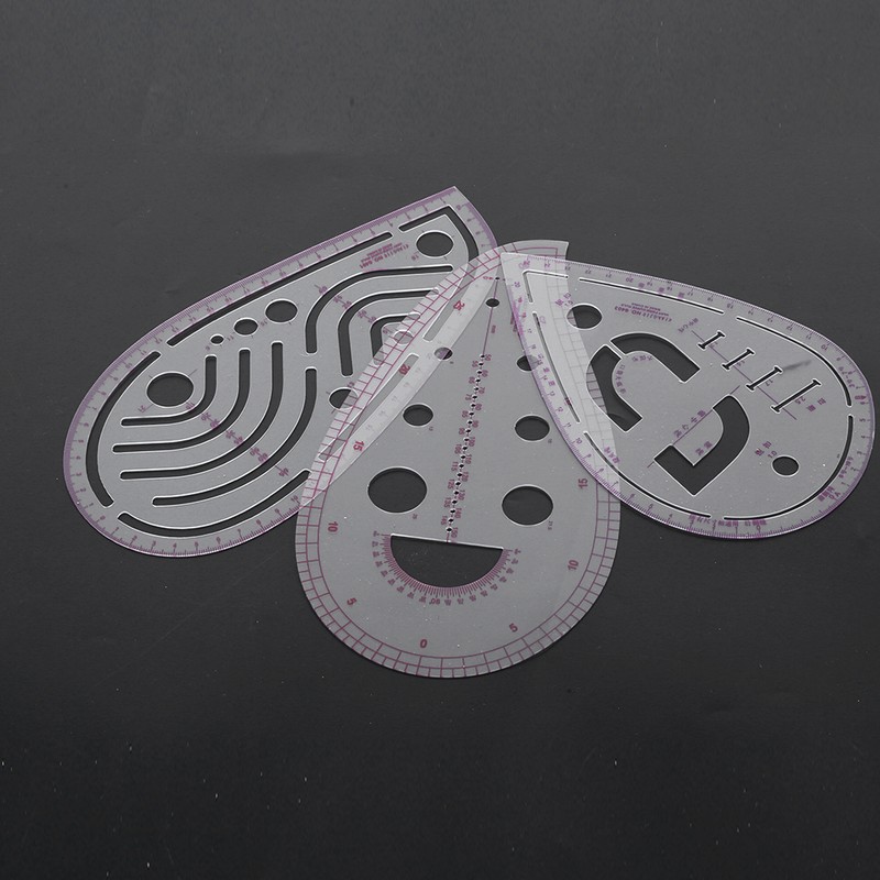 9Pcs/Set Sewing Ruler Set Multifunctional Curve Stick Tailor Measuring Accessories
