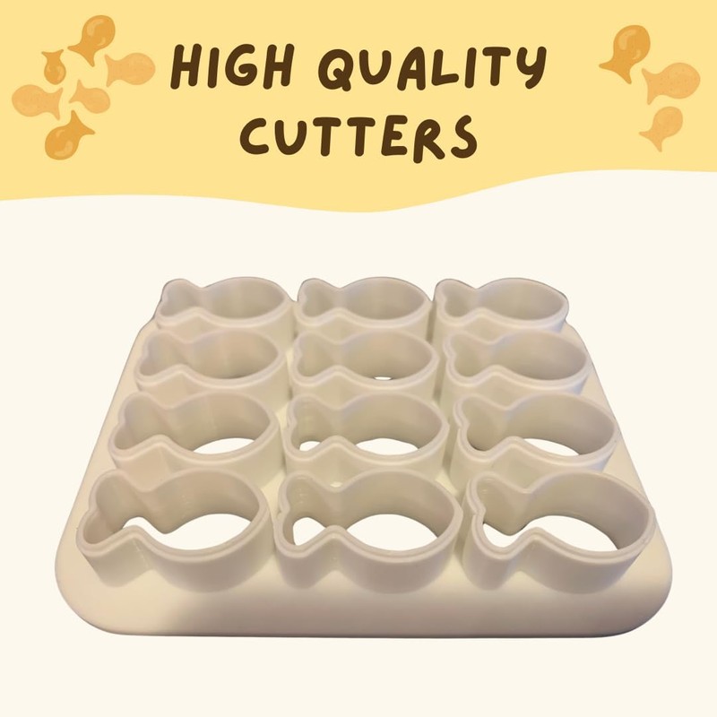 Mini Tiny Goldfish Fish Cracker Cookie Cutter Mold Baked Shaped