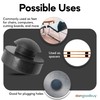 Large Rubber Push-in Ridged Stem Bumpers 1" Diam - Feet