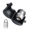 MOSECYOU Door Knob Locking Cover with Padlock, Heavy Duty All