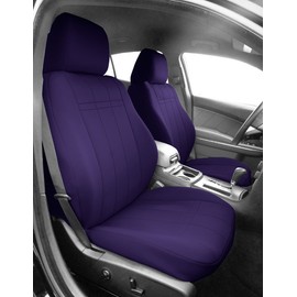 CalTrend Front Sport Buckets Seats, NeoSupreme Seat Covers for 2013-2017 Ford Fusion Purple Purple Insert and Trim