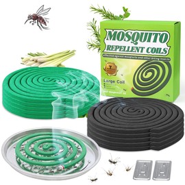 20 Pack Mosquito Repellent Coils Sticks, Natural Citronella Mosquito Coils Outdoor Indoor - 7 Hour Long Lasting Bug Repellent for Yard, Camping - Plant Based Insect Repellent