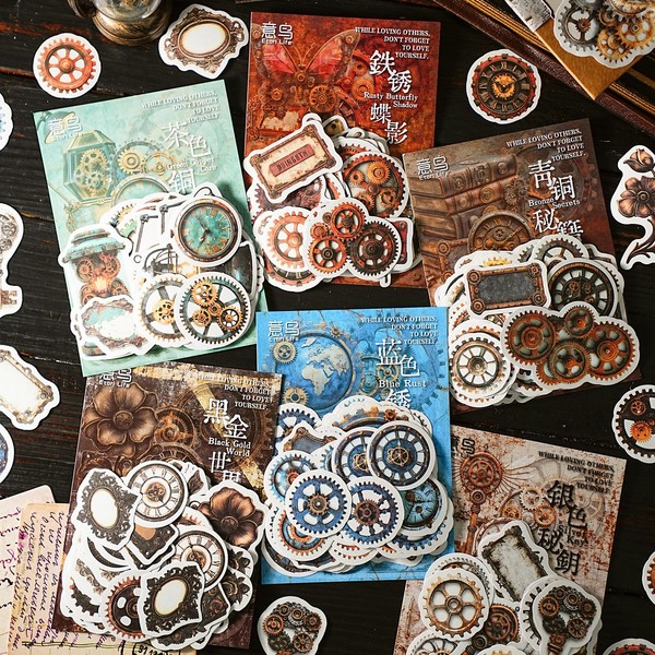 Alideco 240 Sheets Flake Seals, Collage, Paper, Material Paper, Lace