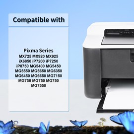 LOSMANN Printer Cartridges Compatible with Canon PGI-550 PGBK CLI-551 XL for Pixma MX725 MX925 MX920 MG5650 MG5550 MG6650 iP7250 iX6850 iP7200 MG5400 MG6350 MG6455 0 0 MG5450 MG7150 MG7500 (Pack of