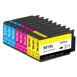 Yongairuink 951XL Cyan Magenta Yellow Replacement for HPQ Officejet Pro 8600 Printer Cartridges Compatible with HPQ Officejet Pro 8610 8615 8620 8100 8625 8630 8640 8660 251dw 276dw (3Cyan, 3Yellow