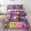 Erosebridal 7 Pcs Softball Bed in A Bag Twin,Purple Patchwork