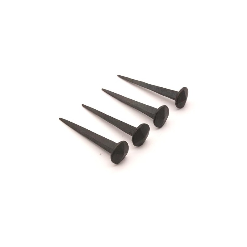 Traditional Hand Forged Pack of 4 Black Rustic 20mm Round