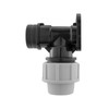 B2C MDPE Compression Wall Flange Plate + Hozelock Compatible Quick