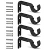 QualityDen Curtain Pole Brackets Adjustable Length of 9 - 12cm