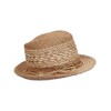 LOEVENICH Lightweight women's trilby with contrasting pattern in one size
