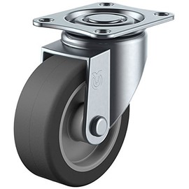 Uei Caster: S Series, SG Type, Free-Caster Elastomer Car, Wheel Diameter φ3.9 inches (100 mm), Manufacturer Model: SG-100EL