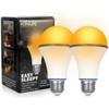 KINUR 7W A19 1800K Amber Light Bulb-Warm Light Bulbs for