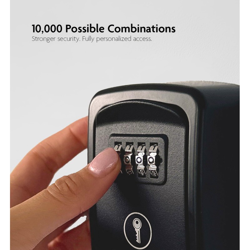 Iron Lock® Key Lock Box Wall Mount – Waterproof Heavy