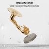 Miniature French Horn Model Brass Golden Stylish Exquisite Birthday Gift