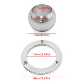 LVOUP 2" Columns SBC BBC 350 Billet Aluminum Steering Column Swivel Floor Mount Compatible for GM Ford and Mopar Vehicles with 2" Diameter Steering Columns