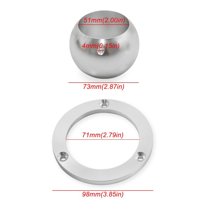 LVOUP 2" Columns SBC BBC 350 Billet Aluminum Steering Column