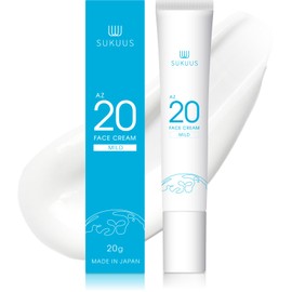 Squass AZ20 Mild Face Cream with 20% Azelaic Acid Derivatives, High Concentration of Azelaic Acid, Hypoallergenic, Azeroyldiglycine K
