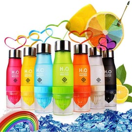TOPIND Lemon Water Bottle Gym Cups Fruit Infuser Squeezer Infusing Health Cup 650ml H2O Outdoor Sport Water Bottle Lemon Juice Drink Cup Sport Health Juice Maker Multiple Colors