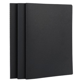 Yarotm Notepad A4 Dotted - Pack of 3 Dotted Diary 21 x 29.2 cm - 100 GSM Paper Dotted 5 mm Notepad A4 80 Pages Notebook A4 for Travel - Writing Pad Travel Diary Black