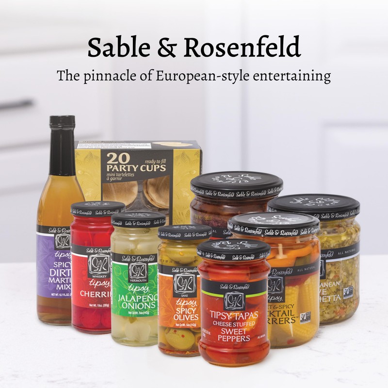 Sable & Rosenfeld Tipsy Garlic & Dill Cocktail Stirrers 16