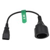 HangTon UPS PDU 10A 250V 電源コードアダプター C14 - Euro Schuko