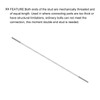 METALLIXITY 5 Pcs Double Sided Stud Bolts (M4 Thread 150mm