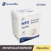 SECURE PLUS N95 mask breathable filtration efficiency ≥ 95% particulate