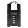 DEKTON DT71010 4 Digit Combination HIGH Security Padlock, Black