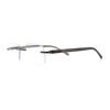 Luxury Light Weight Rimless Spring Hinge Narrow Rectangle Reading Glasses