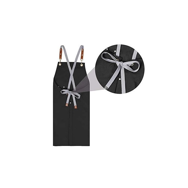Chef Apron-Cross Back Apron for Men Women with Adjustable Straps