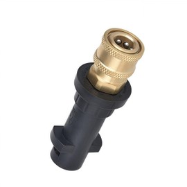 Pressure Washer Gun Adapter - 1/4'' Quick Connect Female Fitting, Universal Brass Socket Compatible with Karcher Kärcher K Series K2, K3, K4, K5, K6, K7 High Pressure Washer Nozzle Connector (Black)