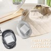 Data Cable Organizer, Transparent Cable Storage Bag with Locking Hook,