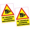 Printwhizz Ltd 2X in Vehicle Camera Recording Vinyl Sticker 100x70mm