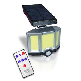 St Helens Home and Garden Outdoor Solar Security Wall Lamp with Wide Angle Bright LED's Remote Control and Movement Motion Sensor for Gardens, Drive Ways, Fences, Yards.