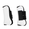 4PCS White PU Shell Horse Front Back Leg Guard Boot