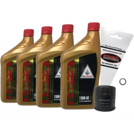 Honda 2003-2021 Honda CBR 600 RR OEM HP4 Semi Synthetic Oil Change Kit