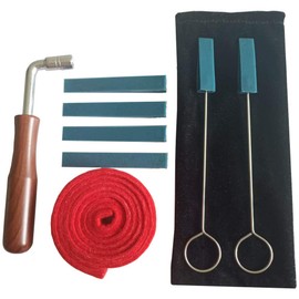 AYUBOUSA Piano Tuning Kit Professional Tune Piano 9 Pcs Kit Piano Tuning Tuning Wrench Hammer Rubber Mutes Temperament Felt Strip Mutes Triangular