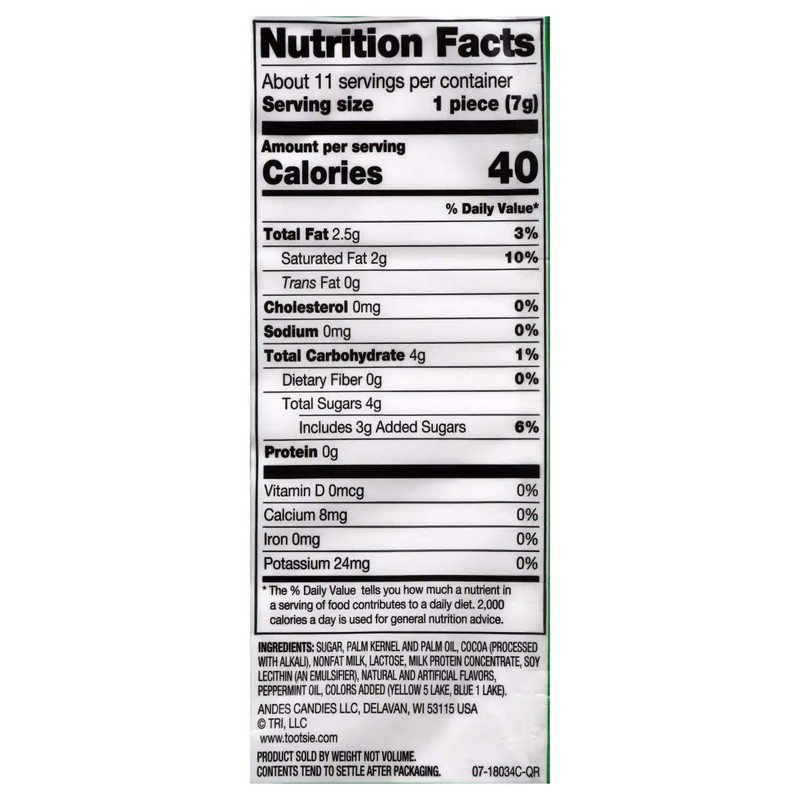 Andes (1) Bag Creme De Menthe Thins - Individually Wrapped