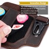 VIPERADE Leather Sheath for Belt, EDC Multitool Sheath, Leather Knife