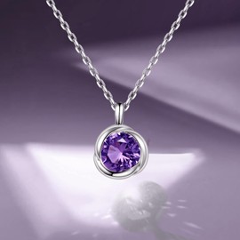 Free Bird Birthstone Necklace, Women's Natural Stone, 925 Silver, Accessory, Rose Kiss, Women's Pendant, Hypoallergenic, Single Piece Jewelry, Birthday, Girlfriend, Gift Entrance Ceremony, Necklace,