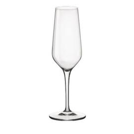 Bormioli Rocco Electra Flute Glasses, Clear, Set of 6