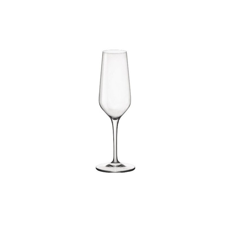 Bormioli Rocco Electra Flute Glasses, Clear, Set of 6