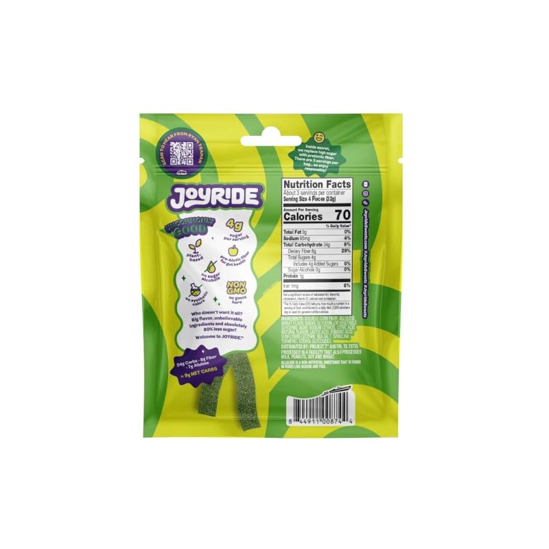 Joyride Sweets Candy Joyride Sour Candy Strips - 3.5oz-Gummy Candy,