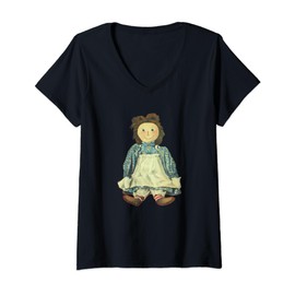 Womens Raggedy Ann (1918) V-Neck T-Shirt
