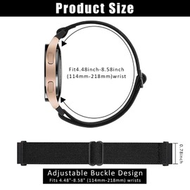 ZEACCT 3-Piece 20MM Premium Nylon Band Collection, Adjustable Replacement Straps for Watches, Durable Fabric Wristbands in Black, Dark Blue and Charcoal, Unisex Design Suitable for Men and Women