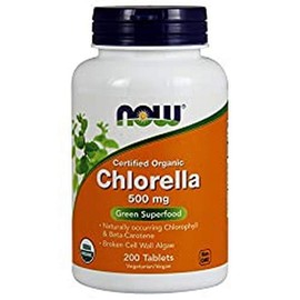 Chlorella (Organic) 500 mg - 200 Tablets by NOW