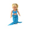 American Fashion World Blue Mermaid Costume for 18-inch Dolls| Shell