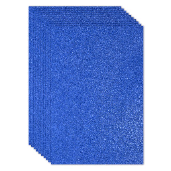 PATIKIL Dark Blue Shiny EVA Glitter Foam Sheet 11 x