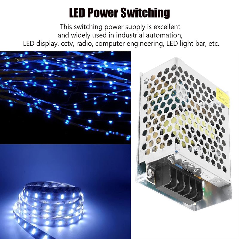 Jeffergarden Power Supply, LED Power Switch, Aluminum Alloy, DC 5V,
