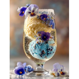 CALVENDO Puzzle Ice Cream Meets Champagne | Size